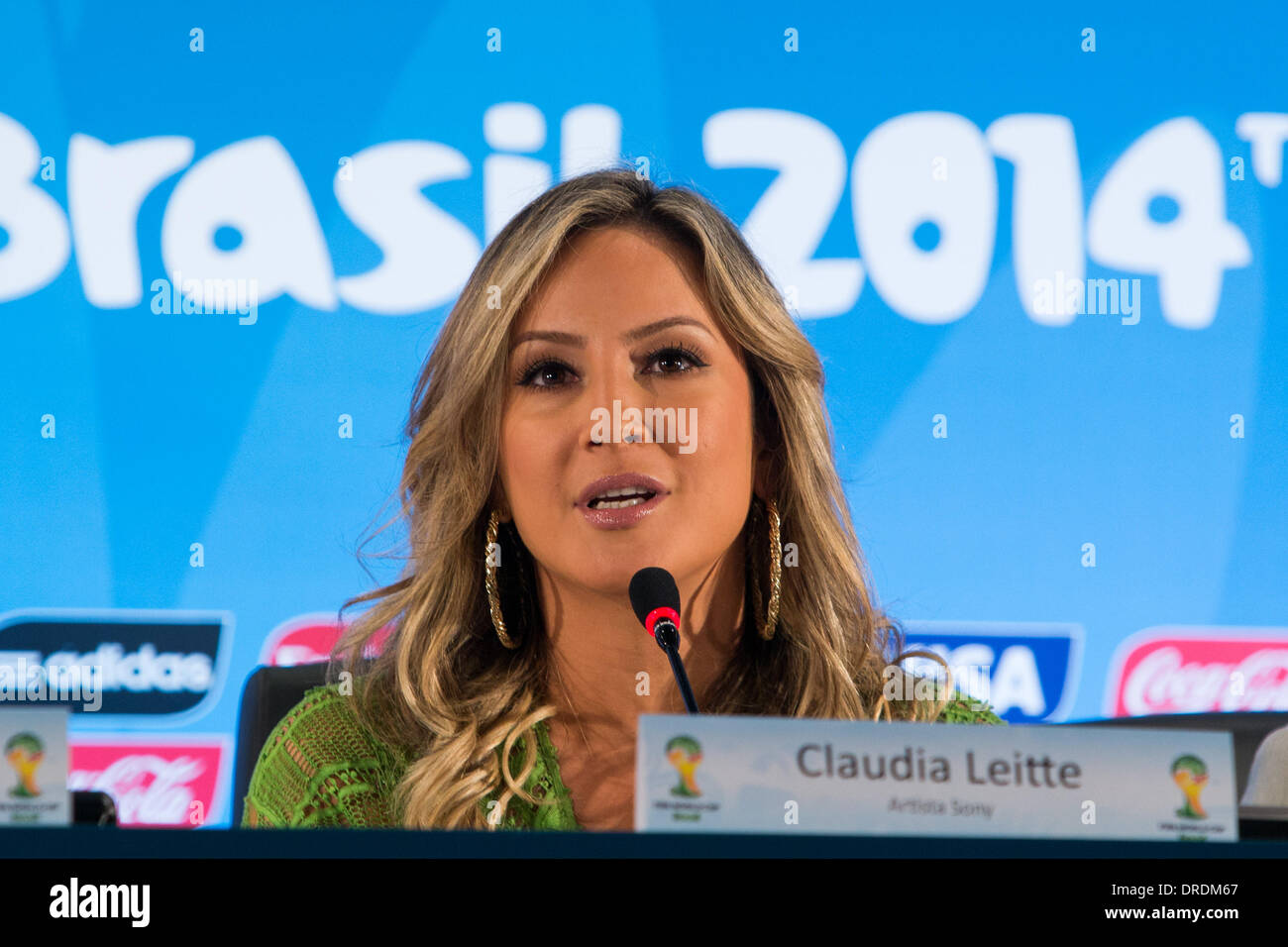 Rio De Janeiro, Brazil. 24th Jan, 2014. Brazilian singer Claudia Leitte