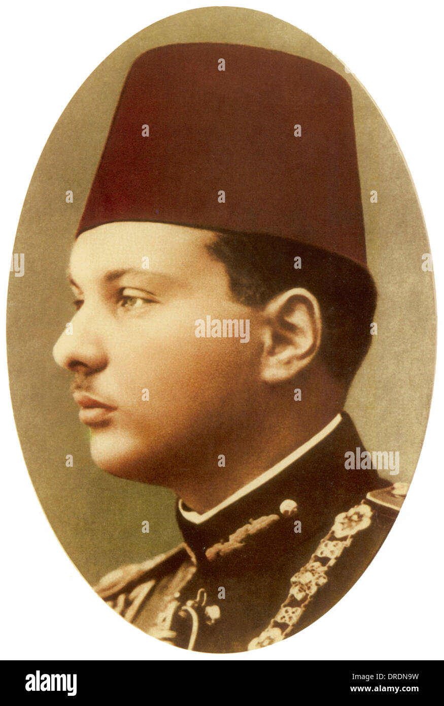 Farouk I of Egypt Stock Photo