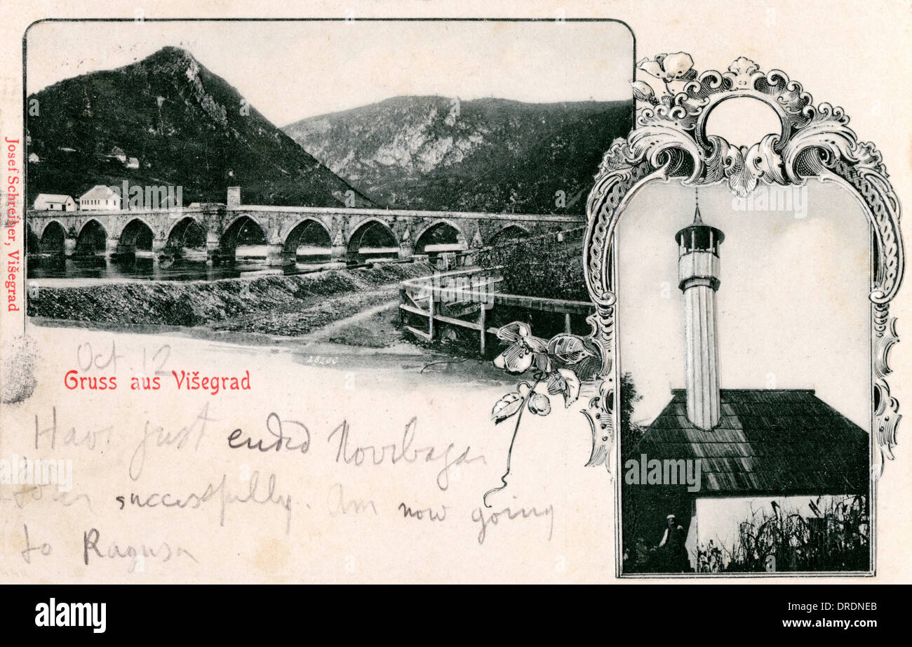 Mehmed Pasa Sokolovic Bridge, Visegrad Stock Photo