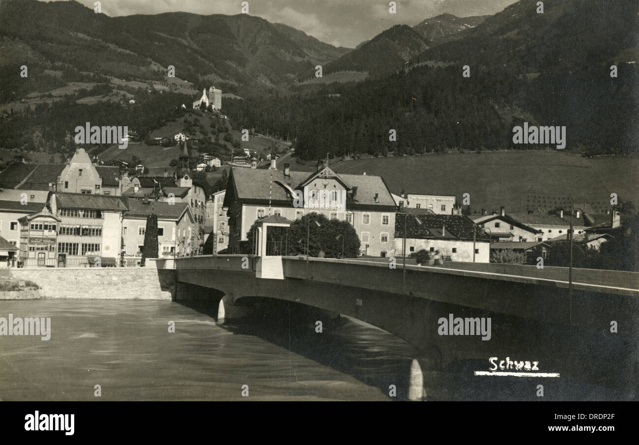 Austria - Town of Schwaz Stock Photo