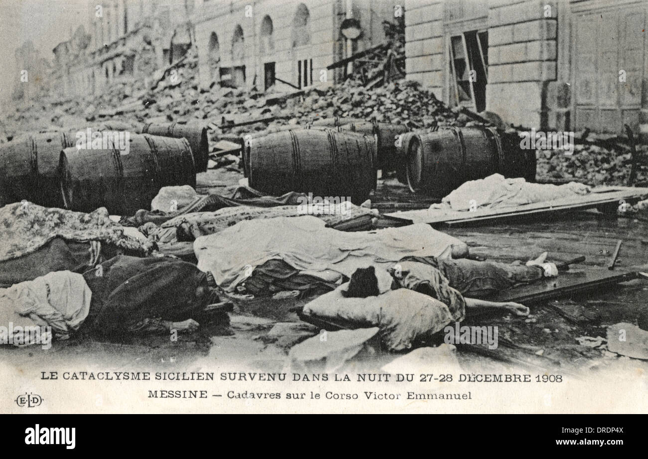 Earthquake 1908 italy messina hi-res stock photography and images - Alamy