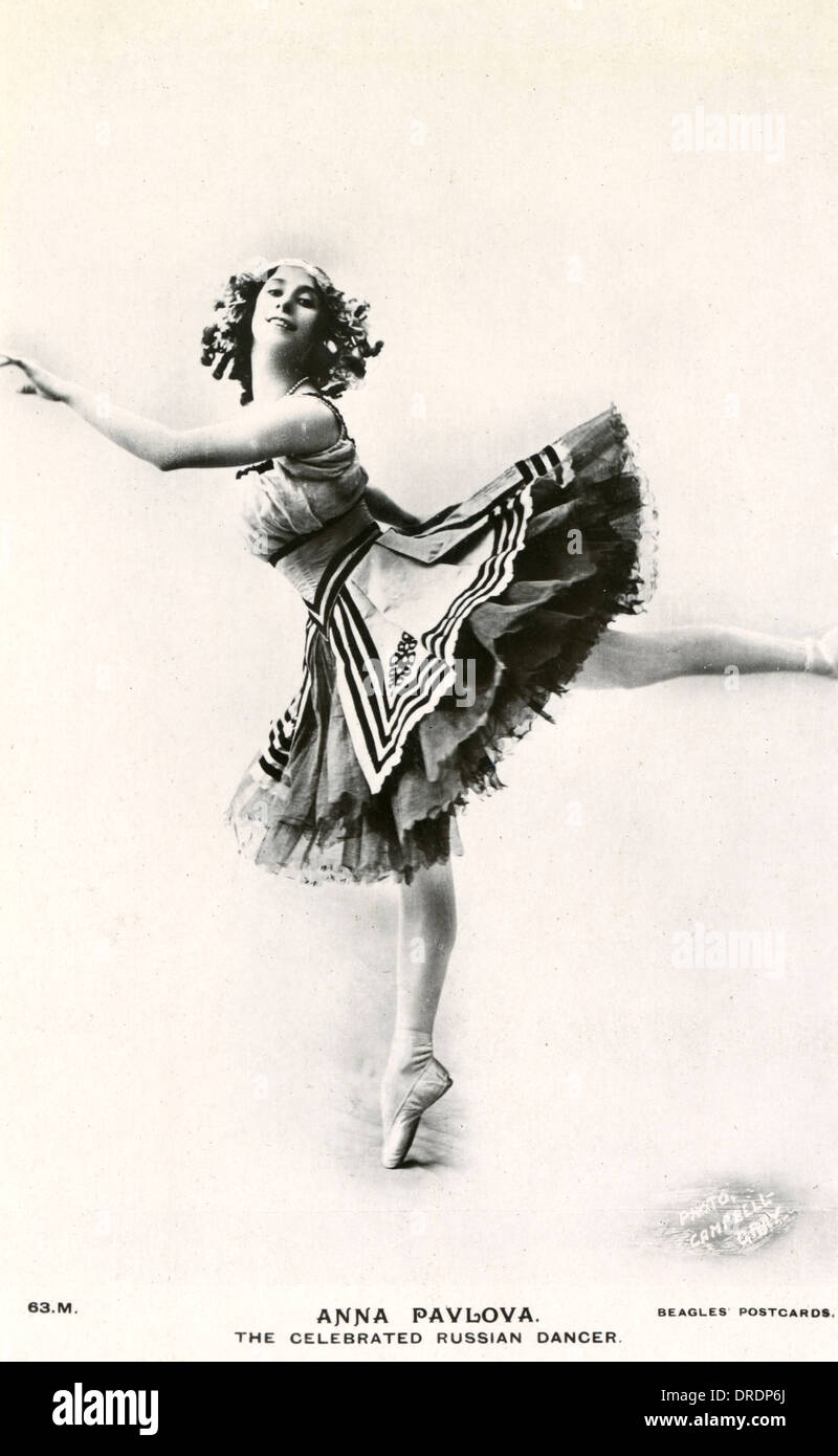 Anna Pavlova - Ballerina Stock Photo