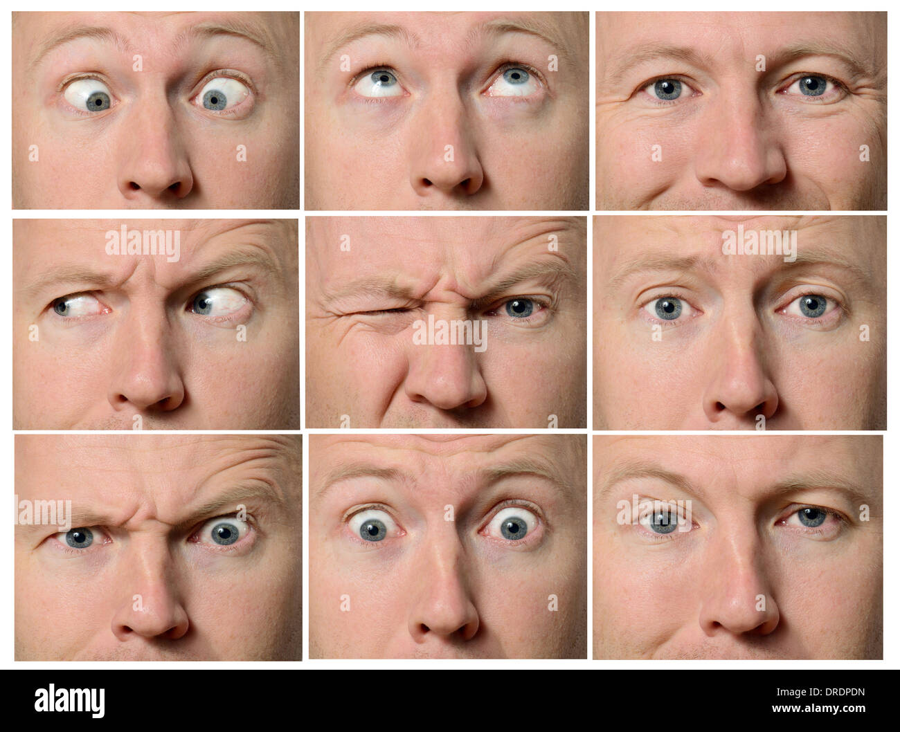 Facial expressions montage hi-res stock photography and images - Alamy