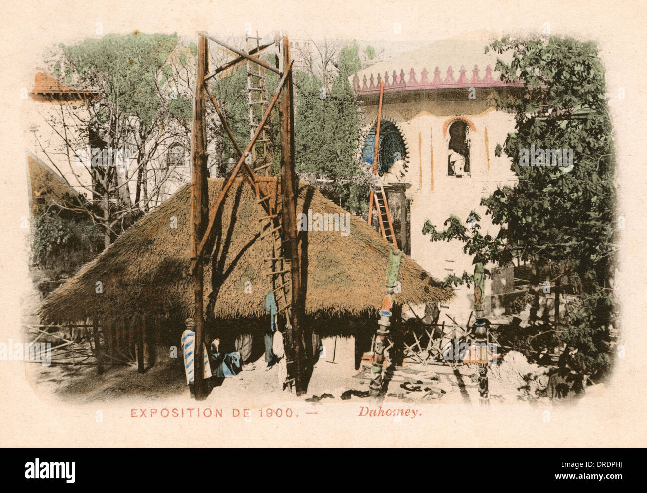 Paris - Exposition Universale - Dahomey Exhibit Stock Photo