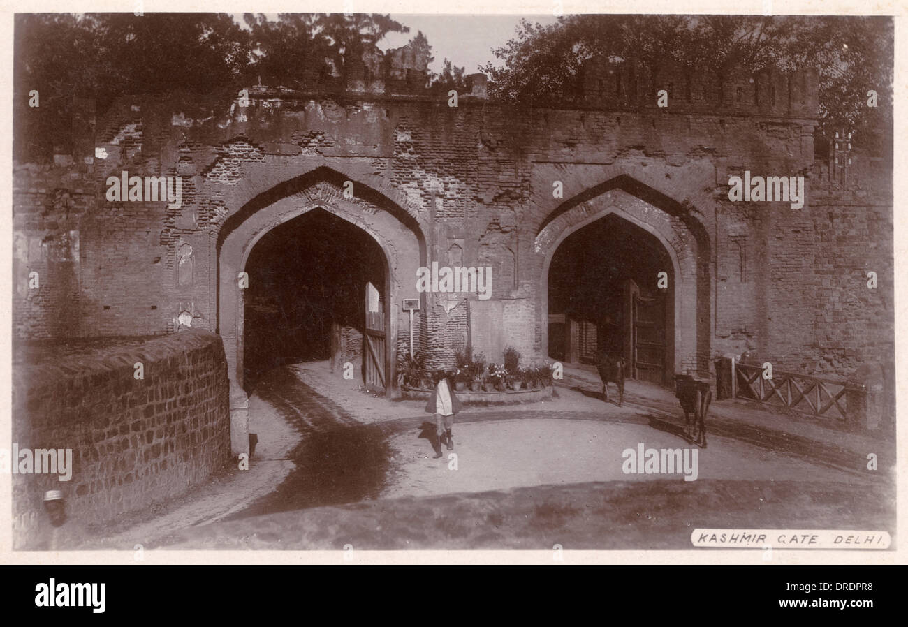 The Kashmir Gate, Delhi Stock Photo