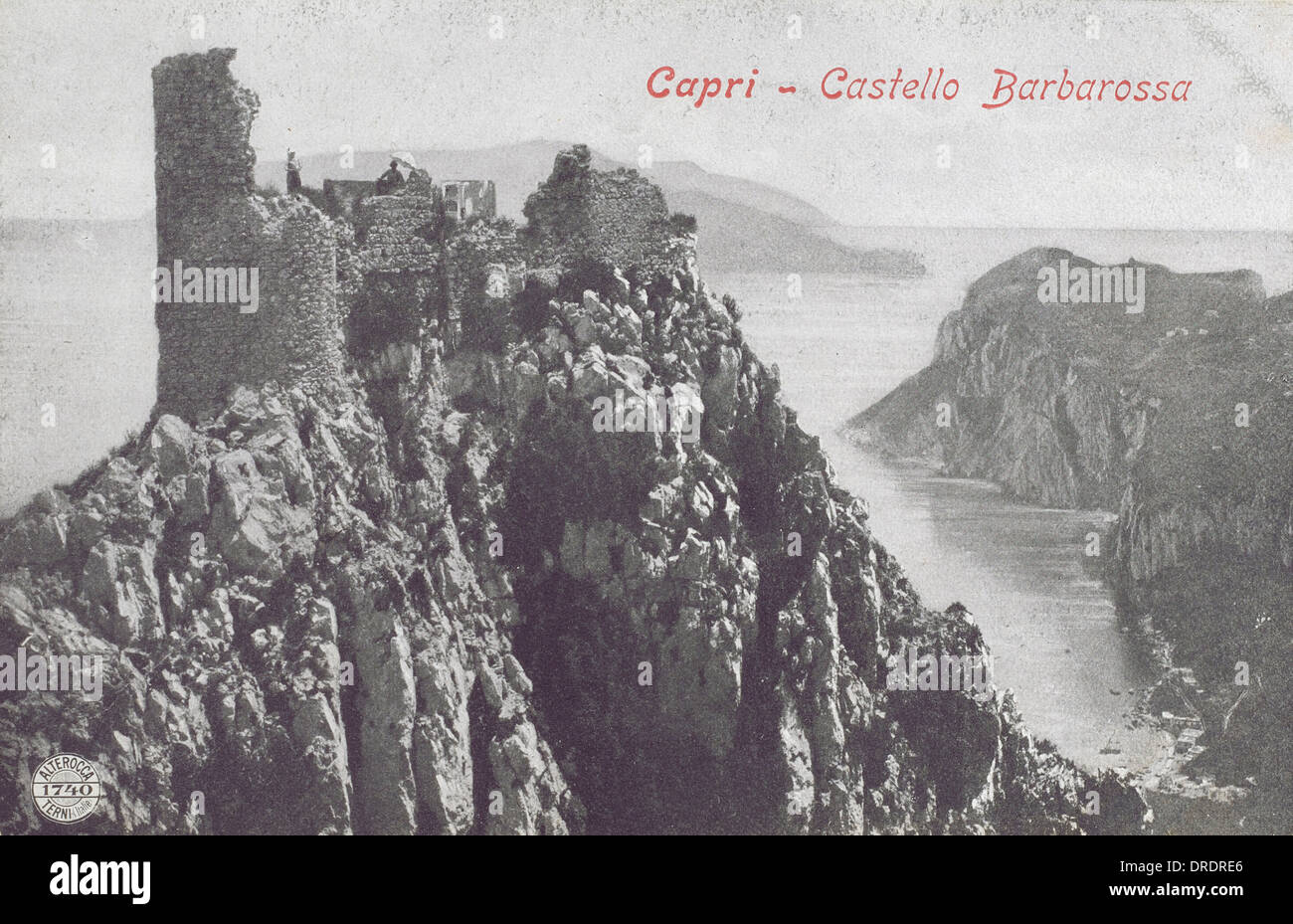 Capri, Italy - Castello Barbarossa Stock Photo - Alamy