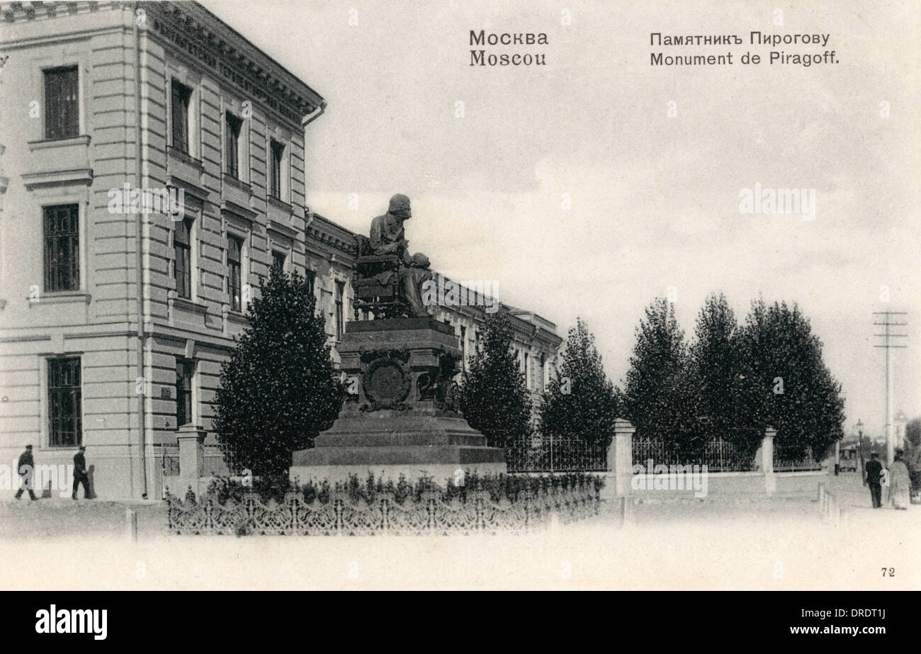 Pirogov Monument, Moscow, Russia Stock Photo
