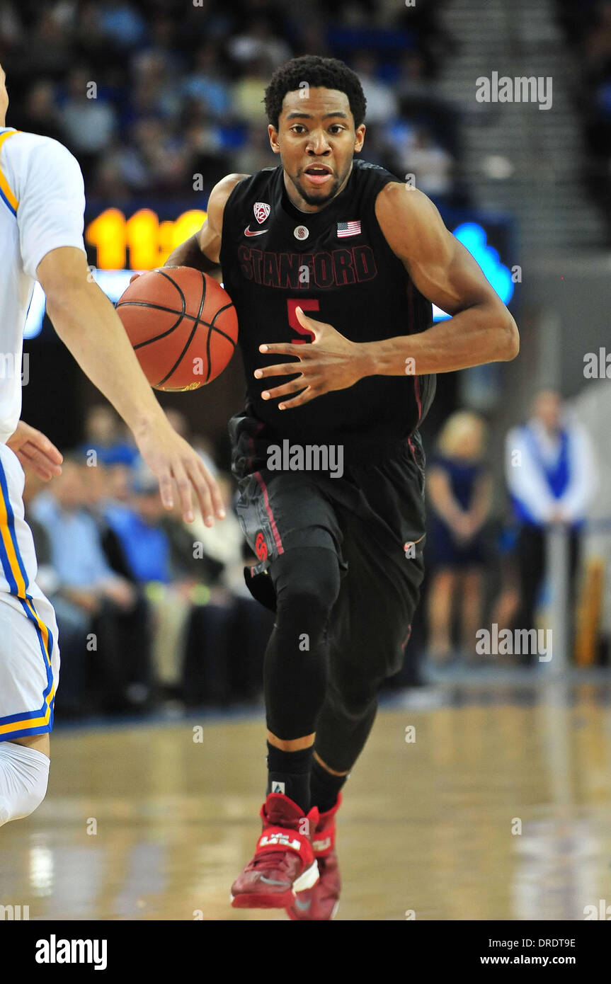 Los Angeles, CA, USA. 23rd Jan, 2014. Stanford Cardinal guard Chasson ...