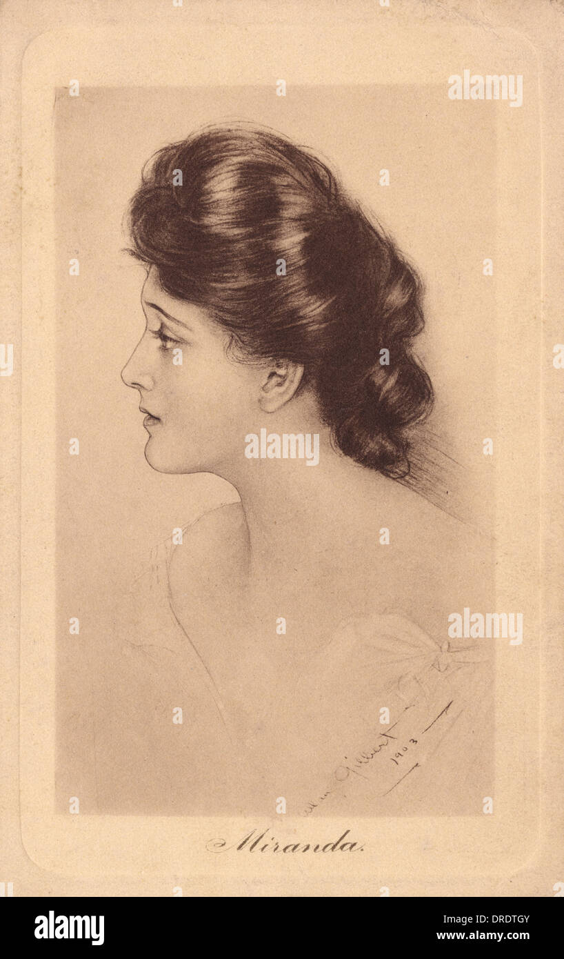 Gibson Girl Miranda Stock Photo Alamy