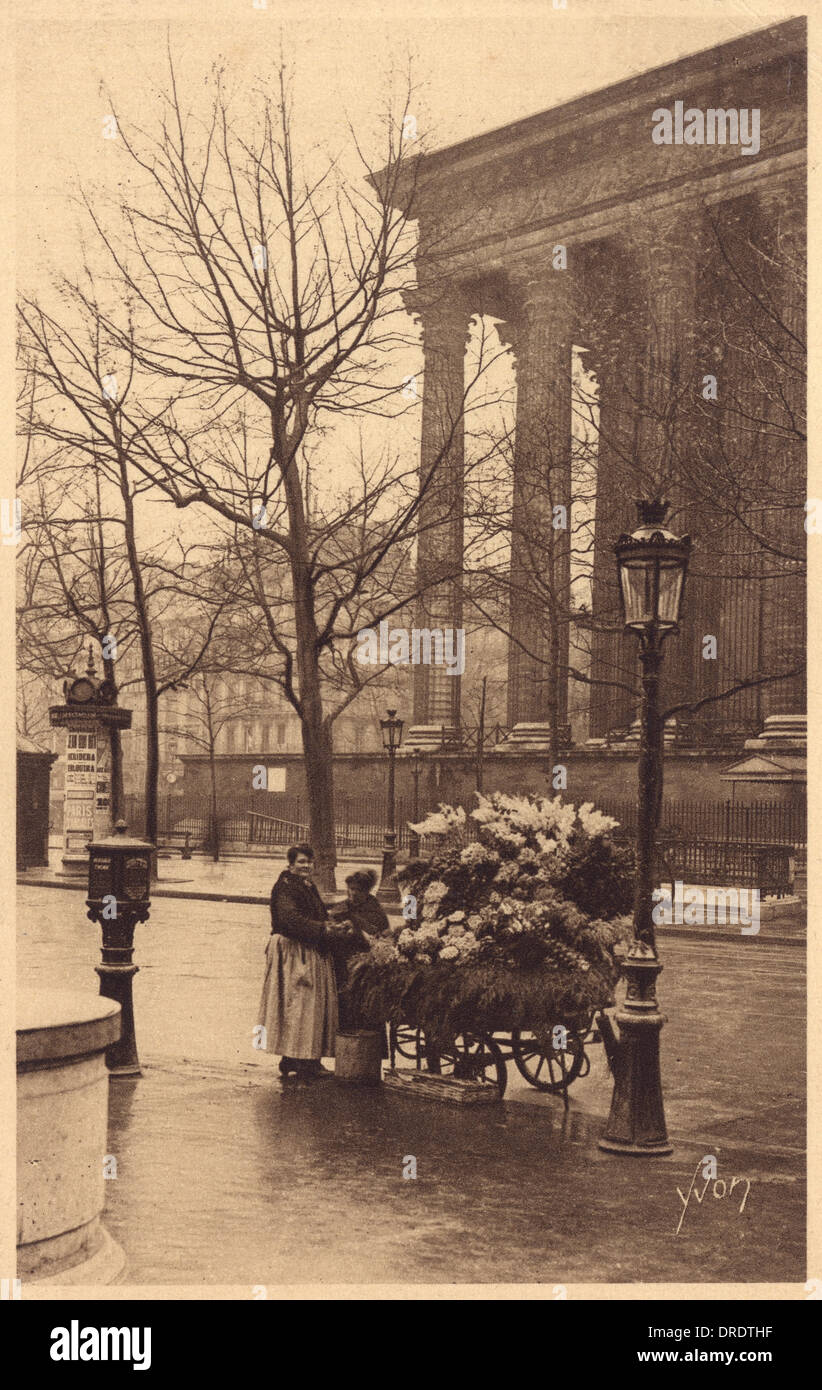Paris, France Flower Seller Stock Photo Alamy