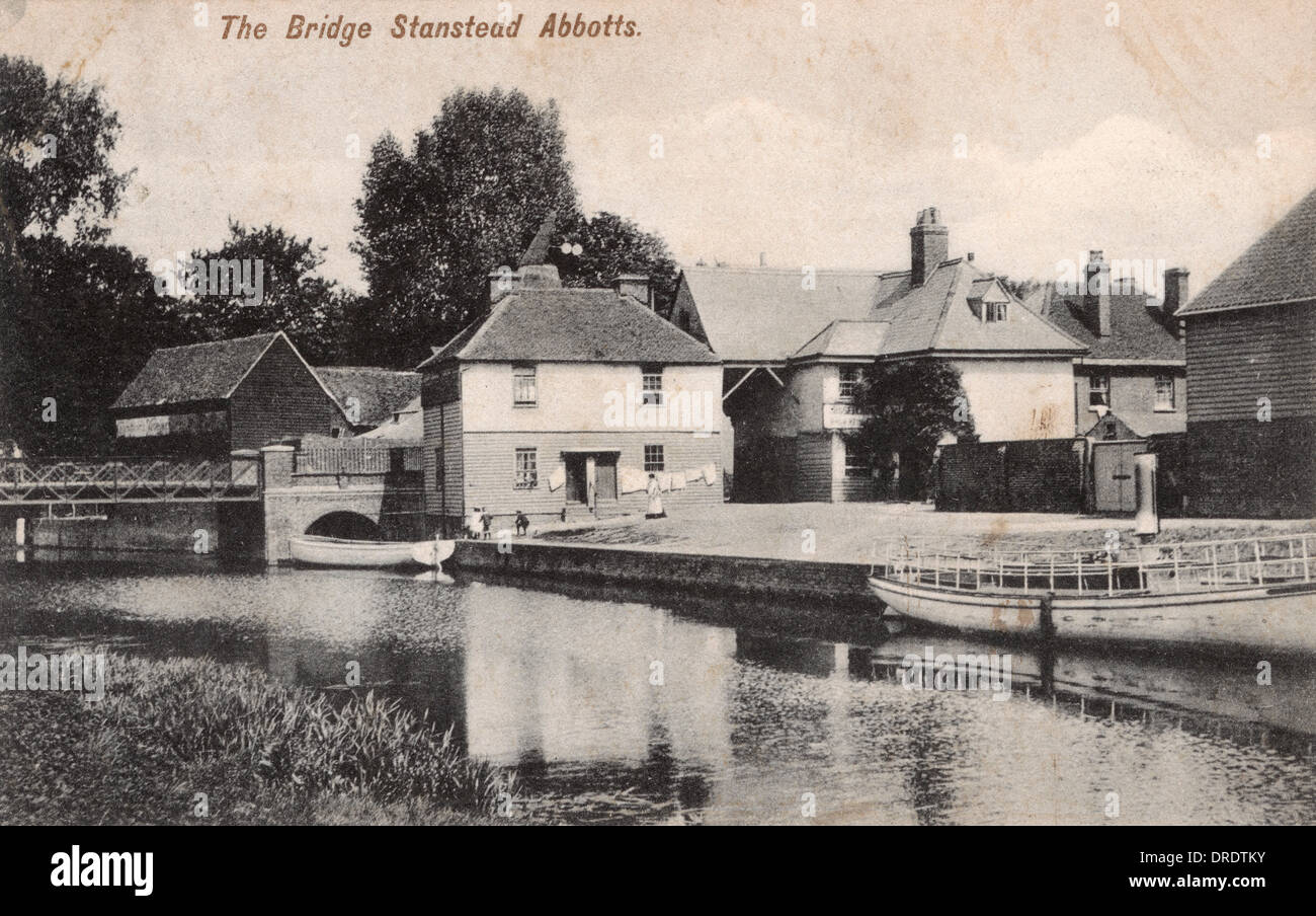 Stanstead Abbotts The Bridge Stock Photo Alamy