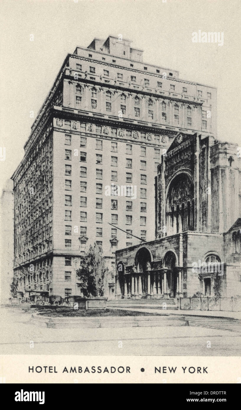 Hotel Ambassador, New York Stock Photo - Alamy