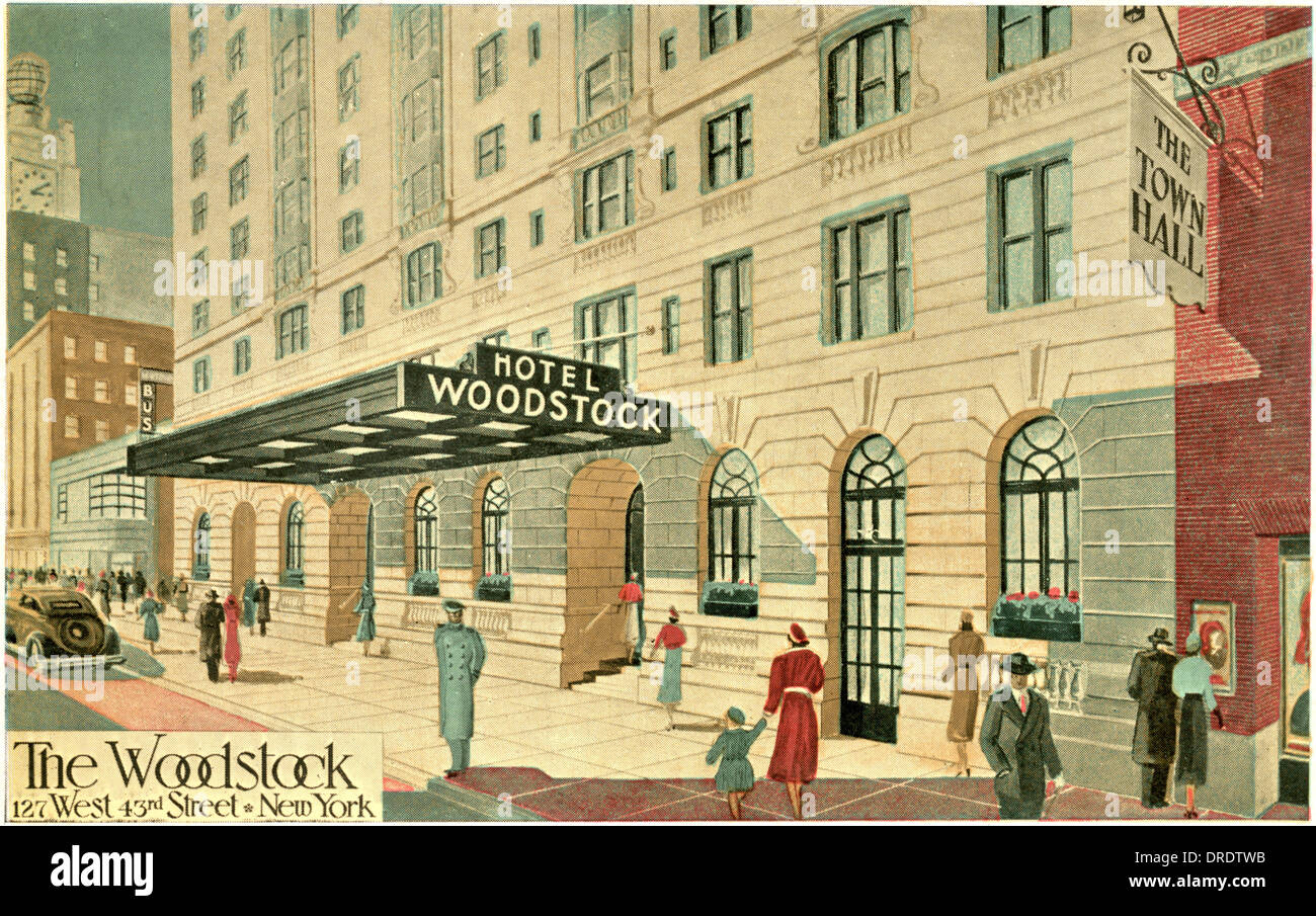 Hotel Woodstock, New York Stock Photo Alamy