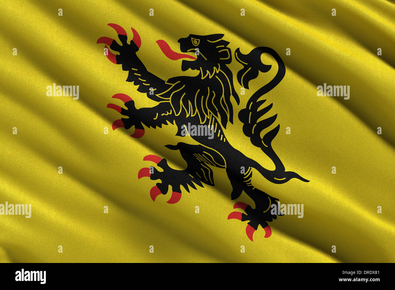 Flag of Nord-Pas-de-Calais Stock Photo - Alamy