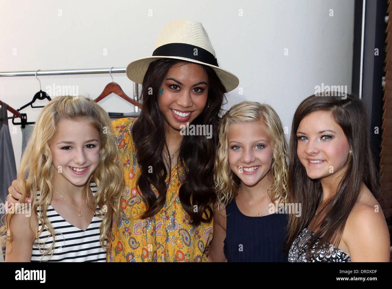 Chloe Lukasiak, Ashley Argota, Paige Hyland, Brooke Hyland KIIS 102.7 Teen Choice Awards Lounge at the W Hotel - Inside Los Angeles, California - 19.07.12 s Stock Photo