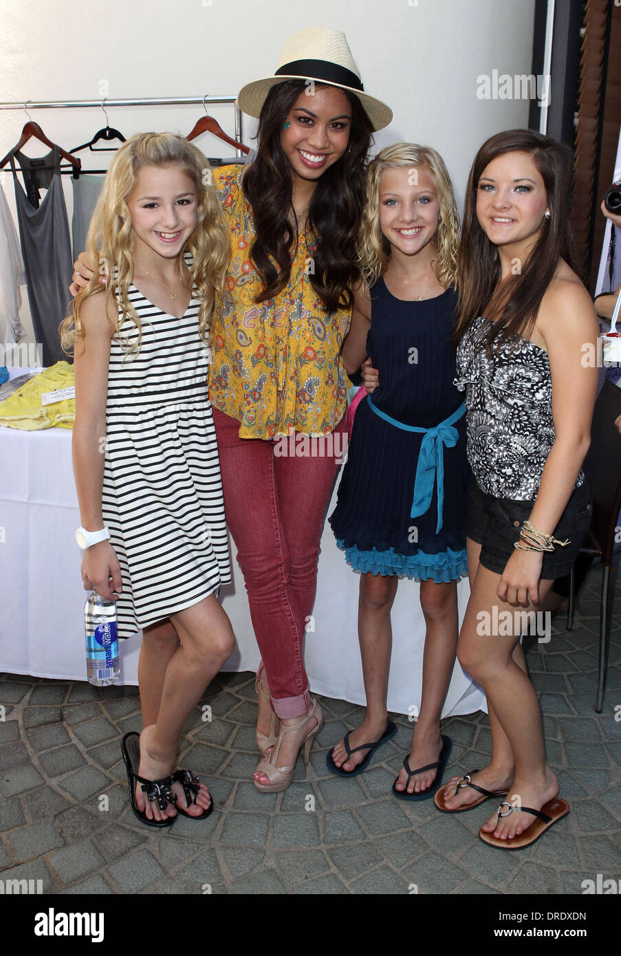 Chloe Lukasiak, Ashley Argota, Paige Hyland, Brooke Hyland KIIS 102.7 Teen Choice Awards Lounge at the W Hotel - Inside Los Angeles, California - 19.07.12 s Stock Photo