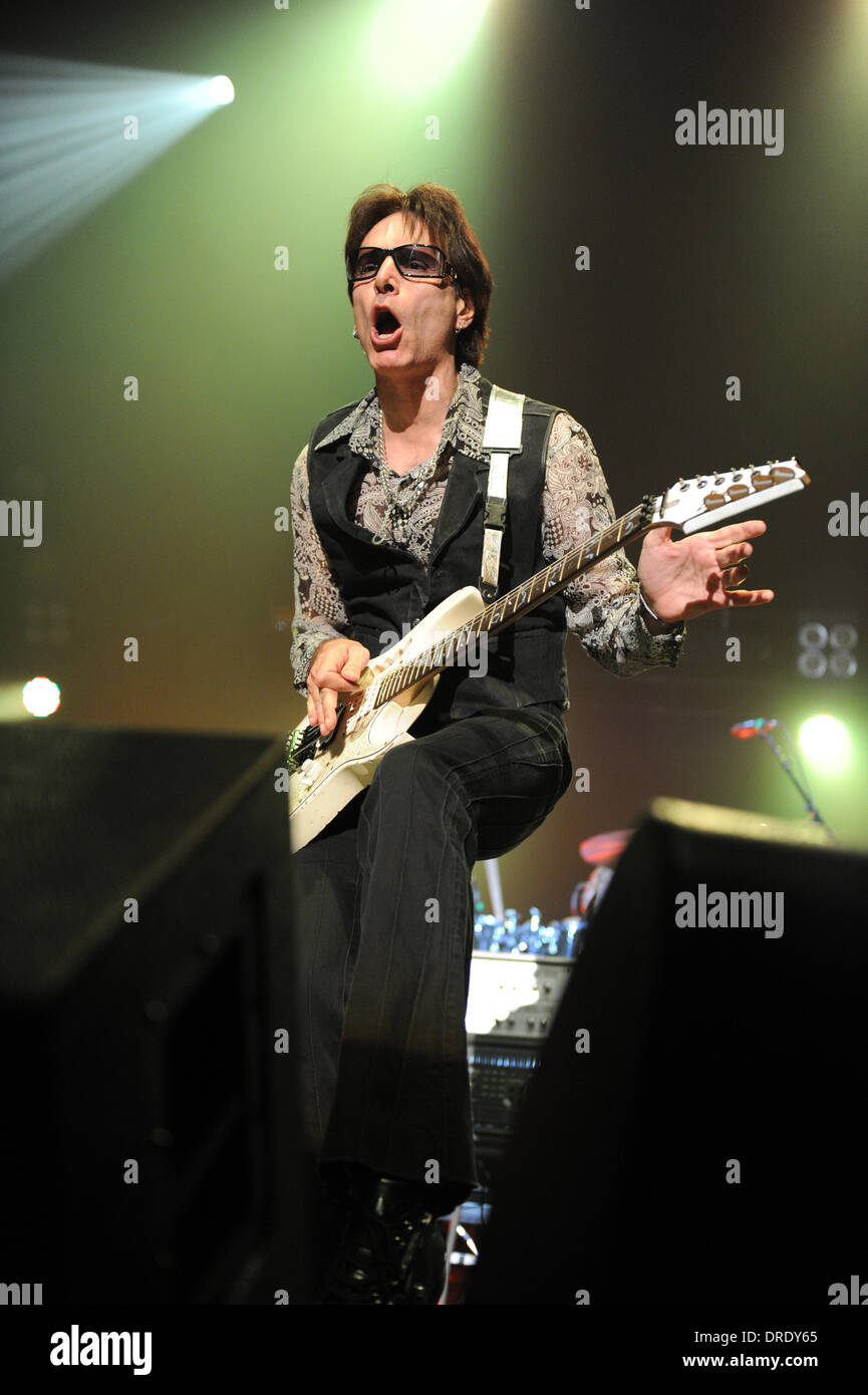 Steve Vai performs during the G3 tour held at the Heineken Music Hall ...