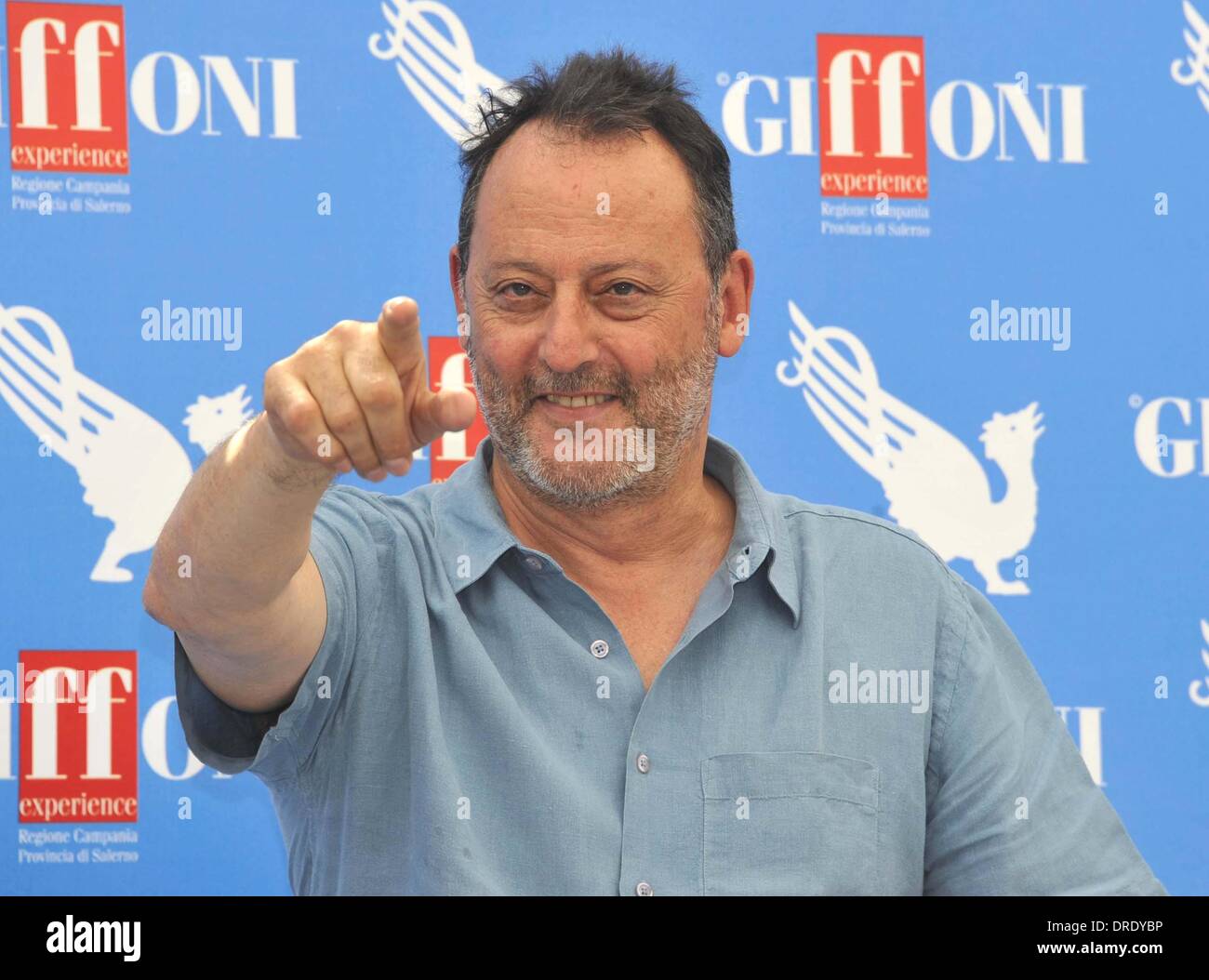 Jean Reno attends a photocall during the 42nd Giffoni Film Festival