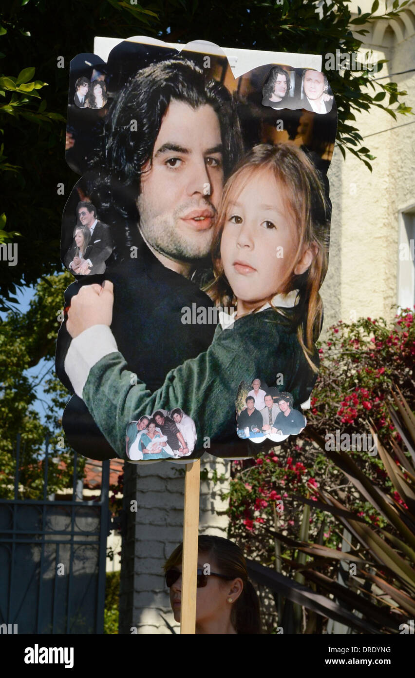 General view at the funeral of Sage Stallone at St. Martin of Tours  Catholic Church, Brentwood. The son of actor Sylvester Stallone died last  week, aged 36. Los Angeles, California - 21.07.12