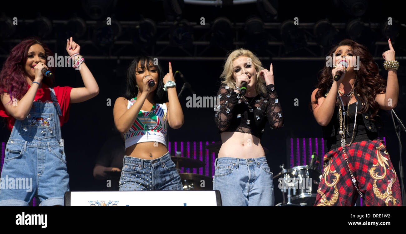 Little Mix Party in the Park 2012 at Temple Newsam Park Leeds, England 22.07.12 Stock Photo