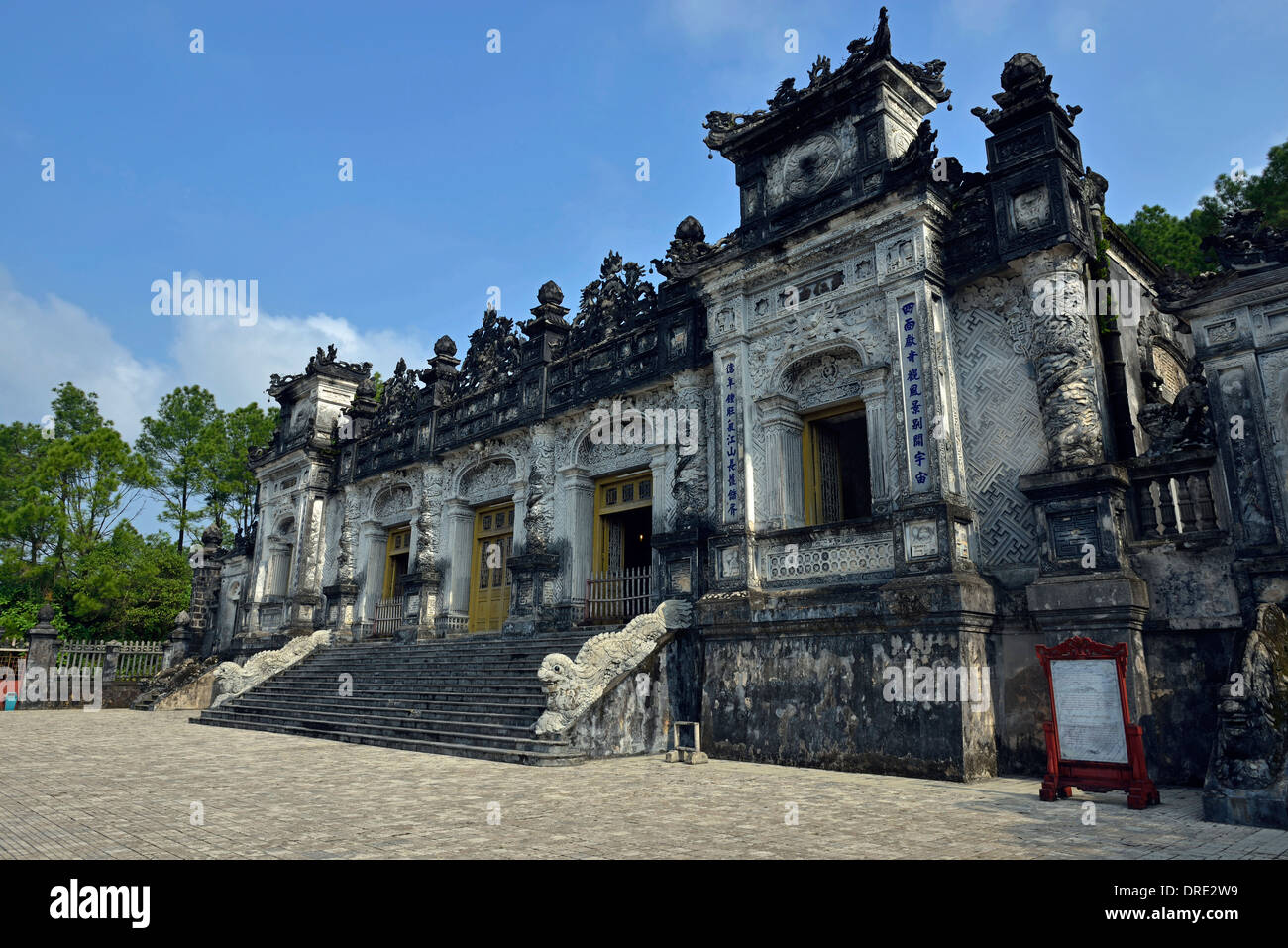 Lang Khai Dinh  Mausoleum Stock Photo