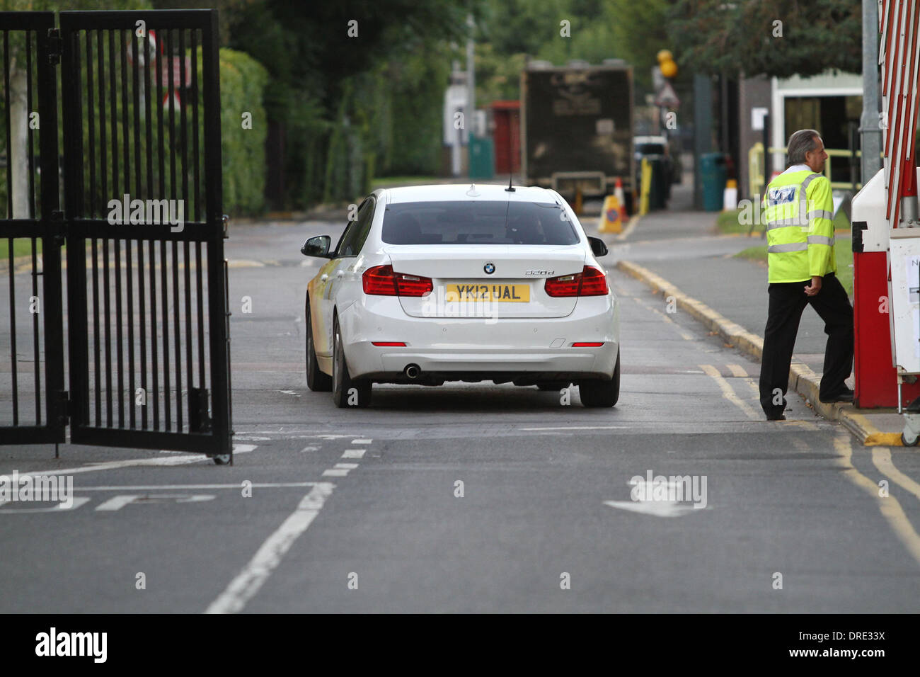 An official Olympics car arrives at BBC Elstree Studios in Borehamwood