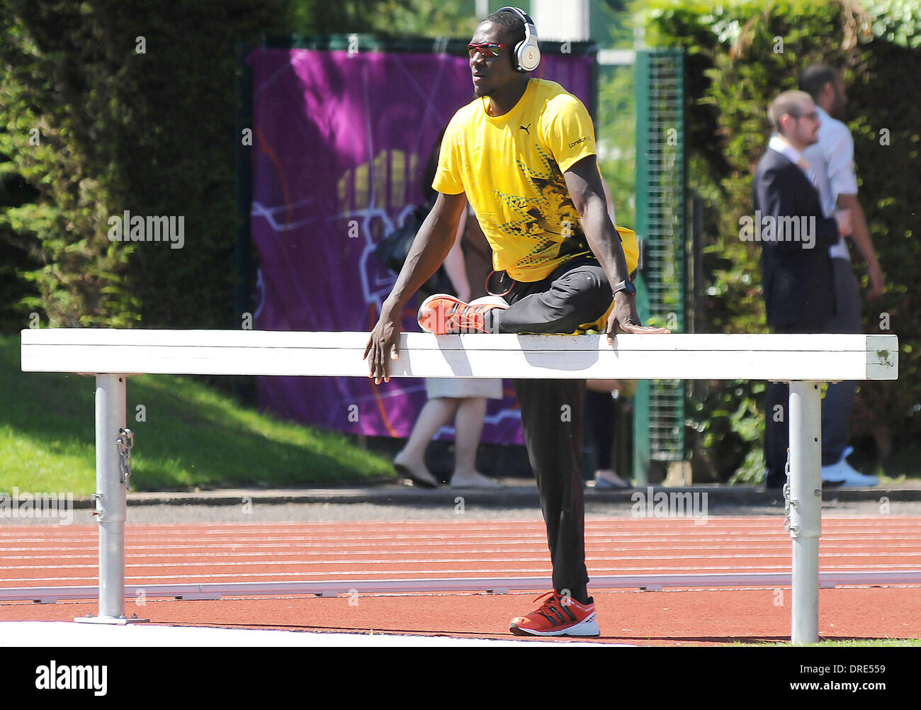 Leford Green Jamaican Track And Field Team Athletes Training Session