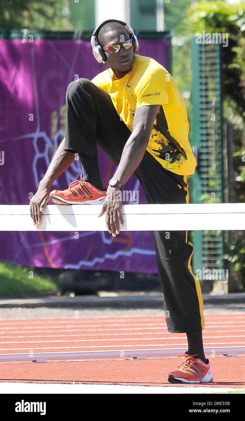 Leford Green Jamaican Track And Field Team Athletes Training Session