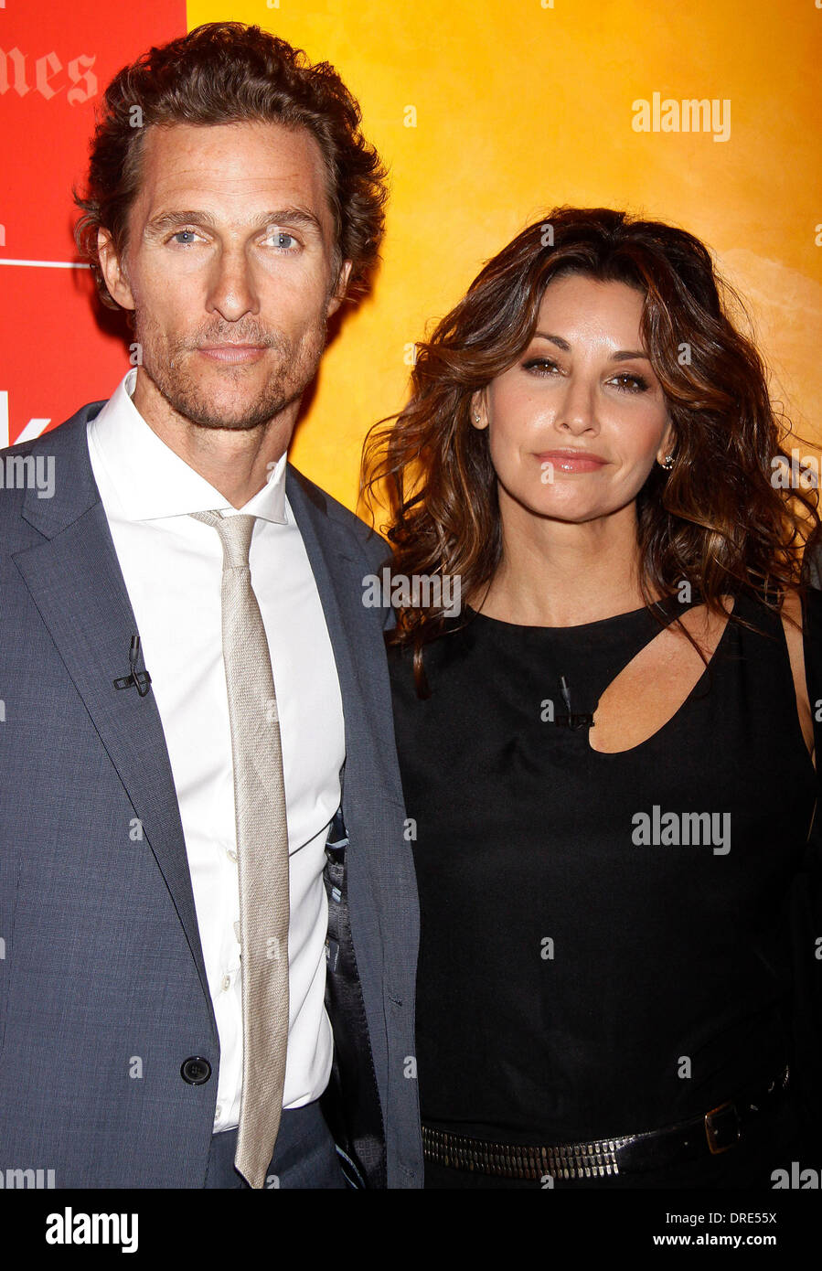 Matthew McConaughey and Gina Gershon at the TimesTalks' Stage To Screen