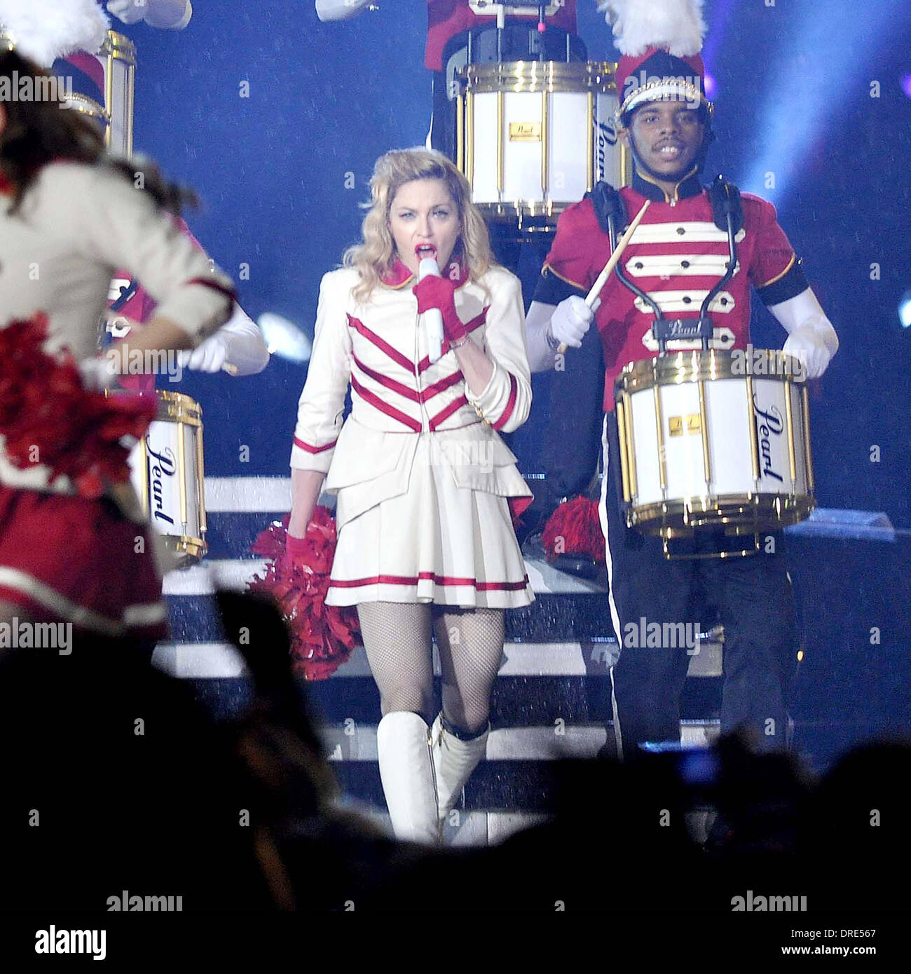 Madonna performing at the Aviva Stadium of her MDNA world tour Dublin ...