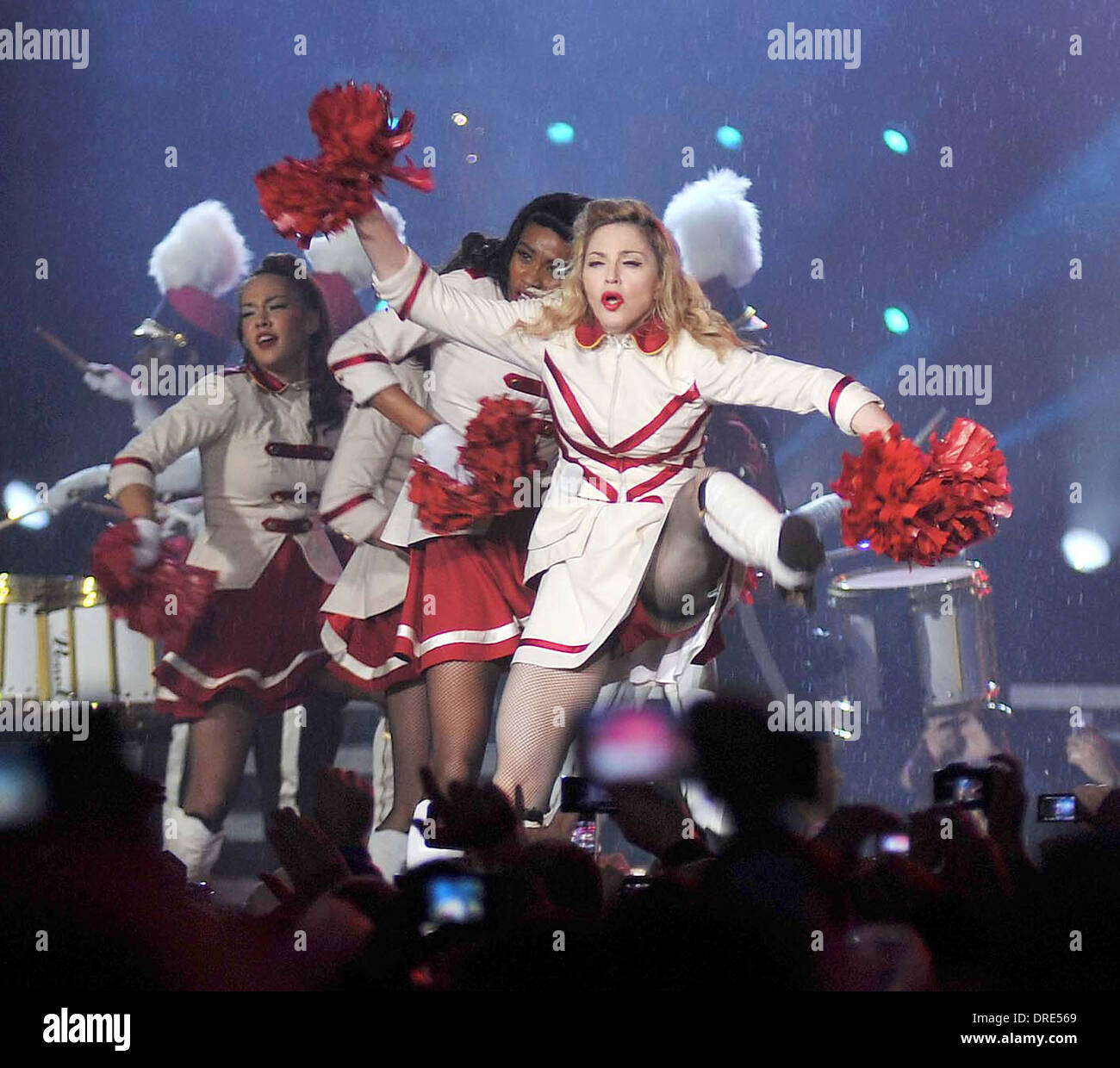 Madonna performing at the Aviva Stadium of her MDNA world tour Dublin ...