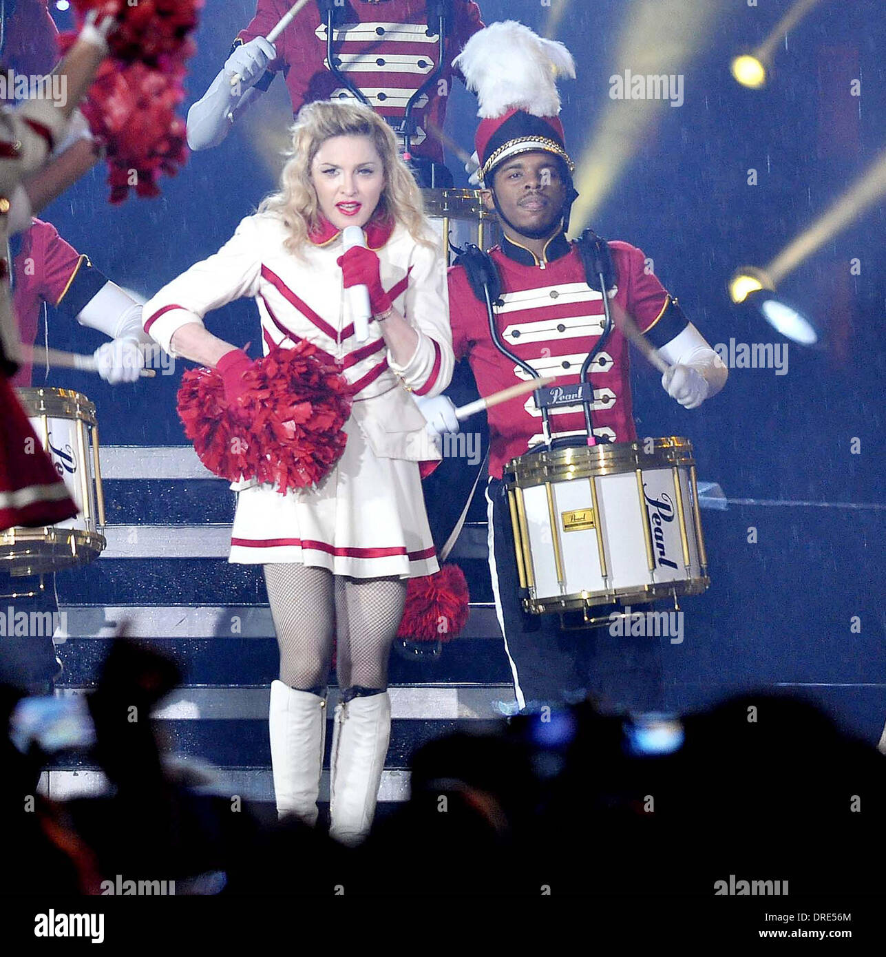Madonna performing at the Aviva Stadium of her MDNA world tour Dublin ...