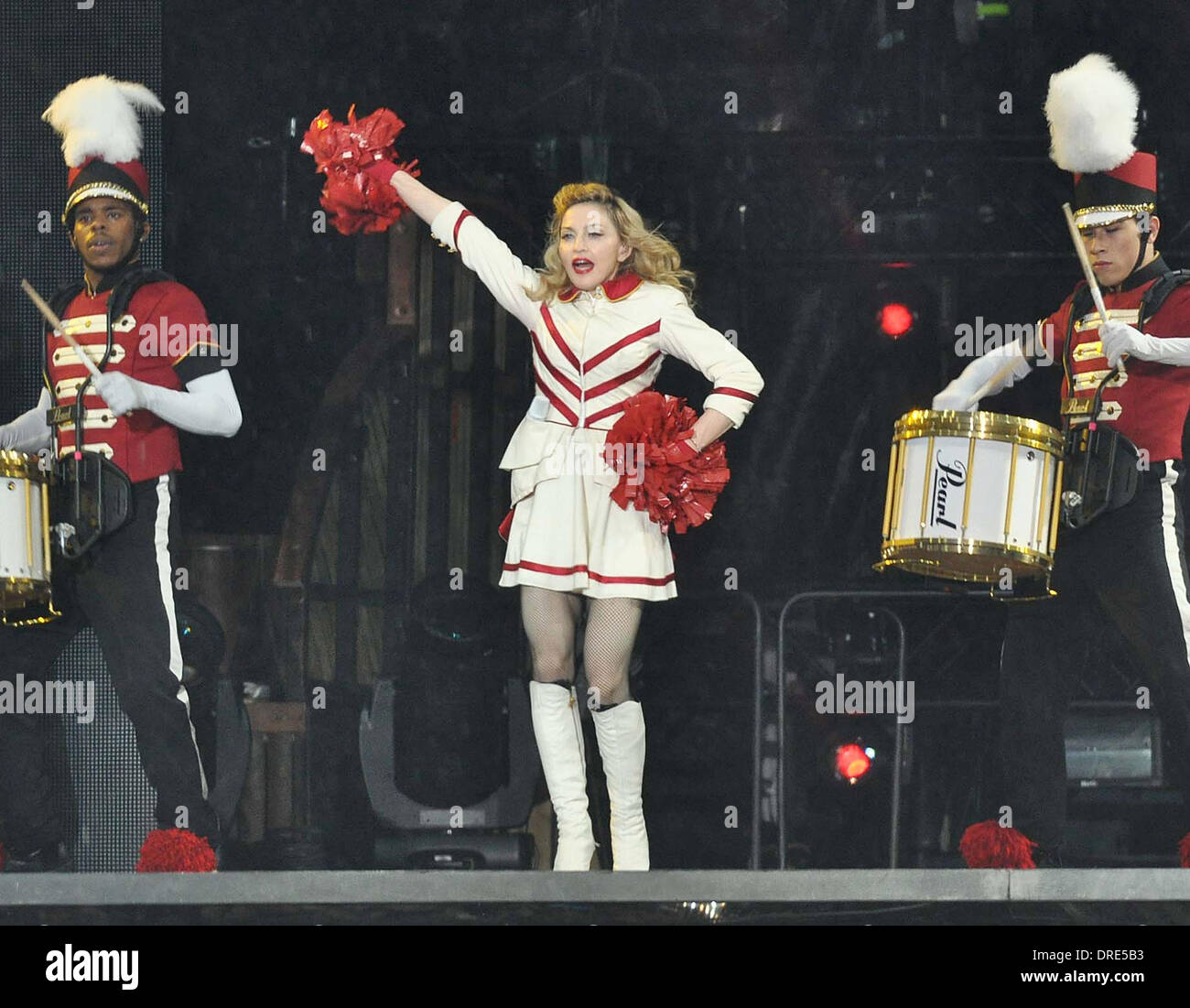Madonna performing at the Aviva Stadium of her MDNA world tour Dublin ...