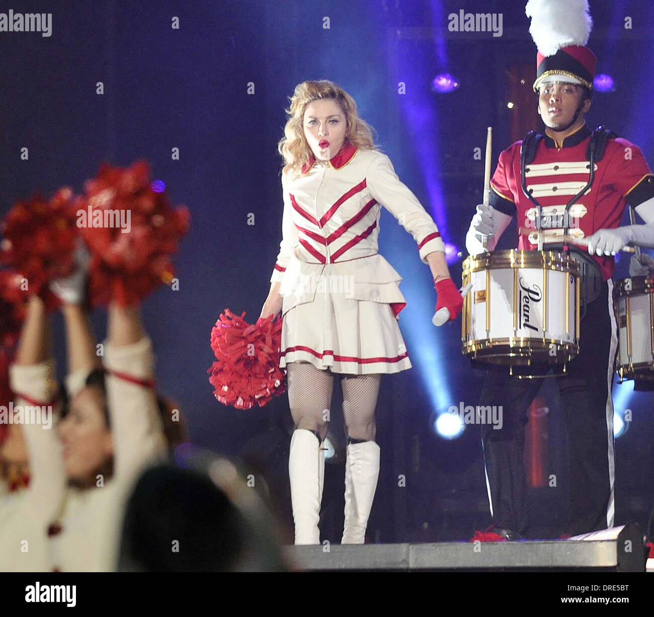 Madonna performing at the Aviva Stadium of her MDNA world tour Dublin ...