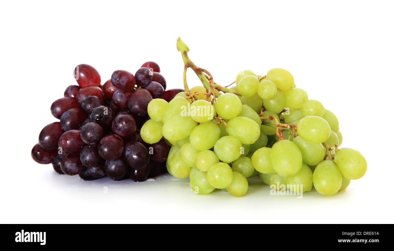 Fine ripe grapes. All on white background Stock Photo - Alamy