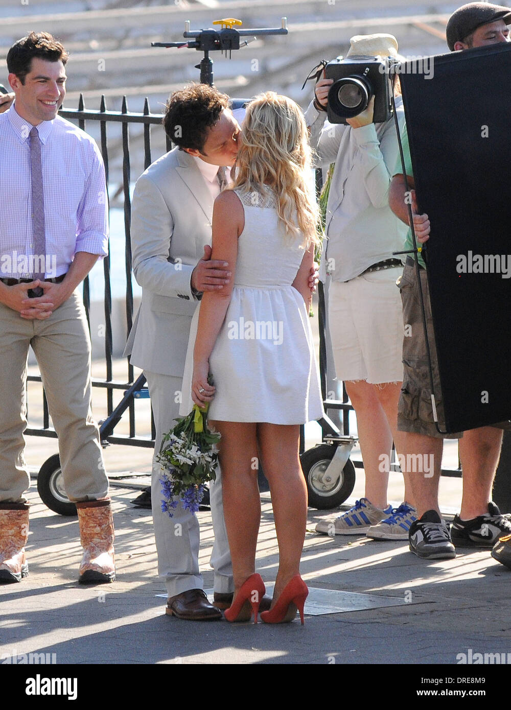 Paul Rudd and Amy Poehler filming "They Came Together" on location in  Brooklyn New York, USA - 25.07.12 Stock Photo - Alamy