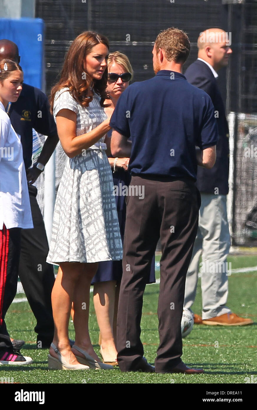 Catherine, Duchess of Cambridge aka Kate Middleton at Bacon's College London, England 26.07.12