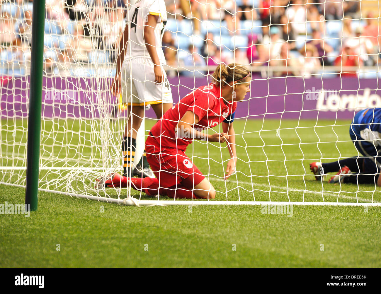 Christine Sinclair London 2012 Olympic Games - Women's Football - South Africa vs. Canada at the City of Coventry Stadium Coventry, England - 28.07.12 Stock Photo