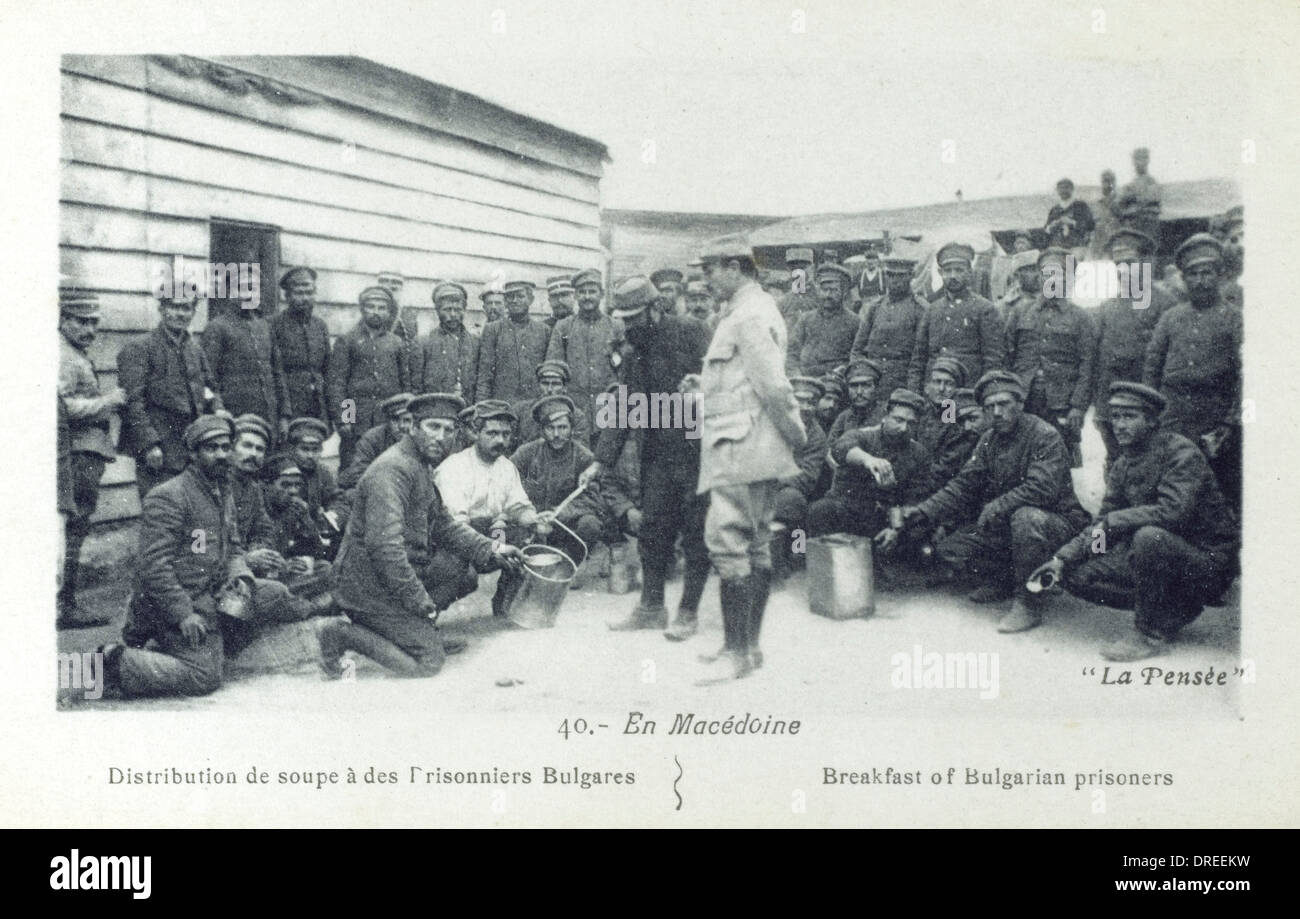 Bulgarian prisoners in Macedonia Stock Photo