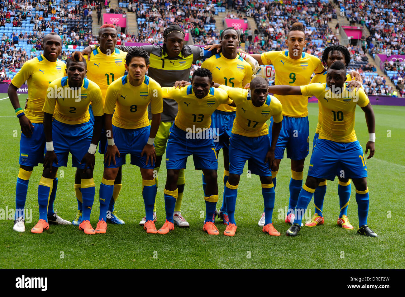 Gabon Team The Olympic Football Men S Preliminary Game Between Gabon And Mexico Held At The City Of Coventry Stadium Coventry England 29 07 12 Stock Photo Alamy