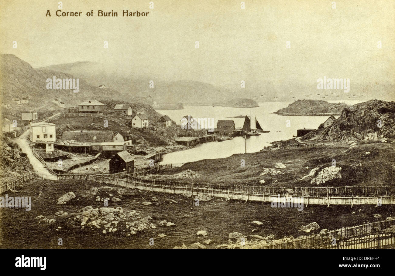 A Corner of Burin Harbour, Newfoundland Stock Photo Alamy