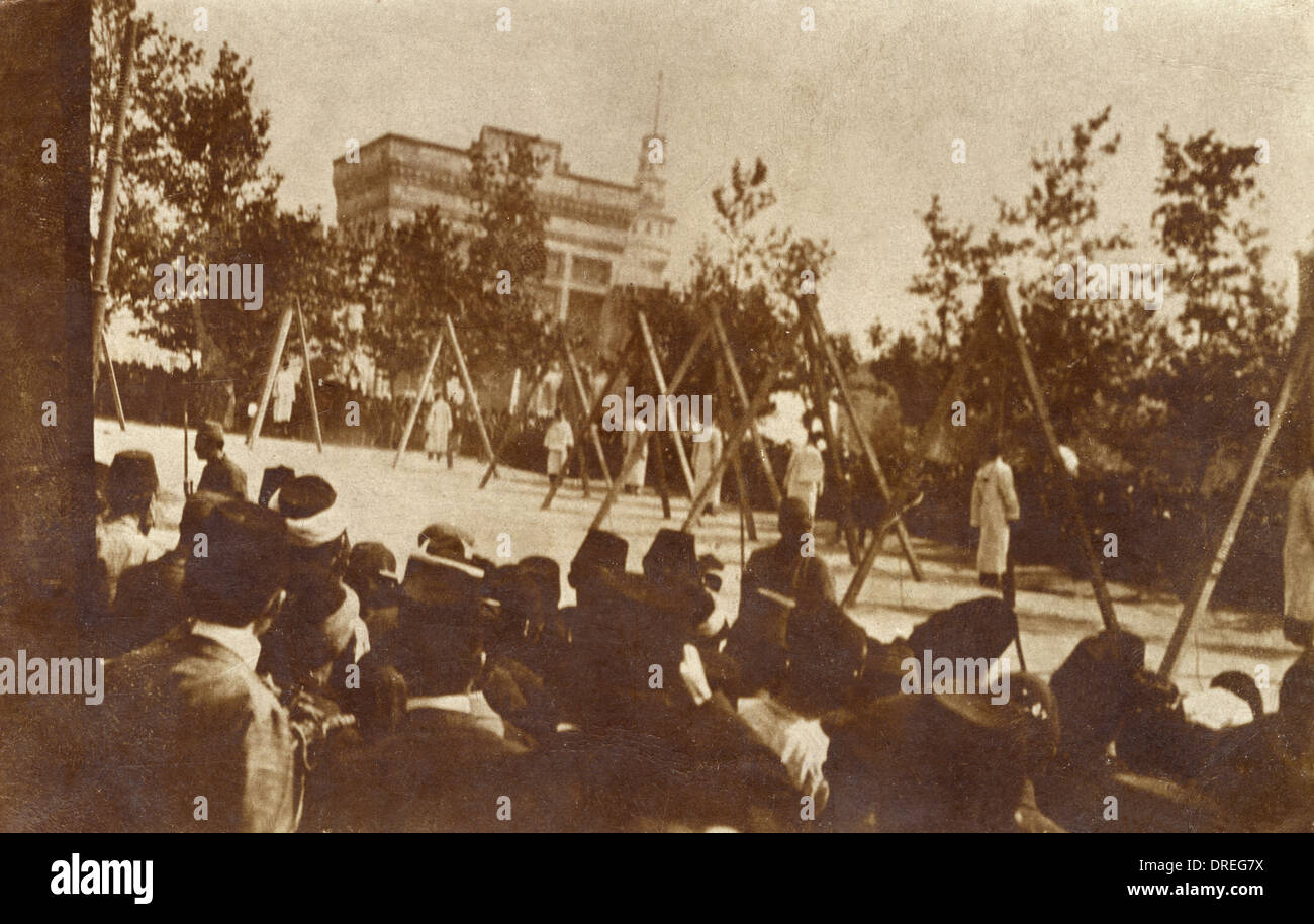 Armenian Massacre - Public Executions Stock Photo
