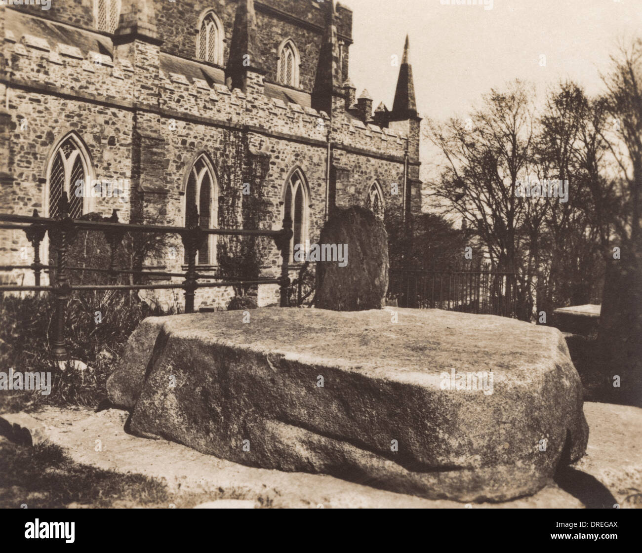 St Patrick's Grave, Downpatrick, Co. Down Stock Photo Alamy