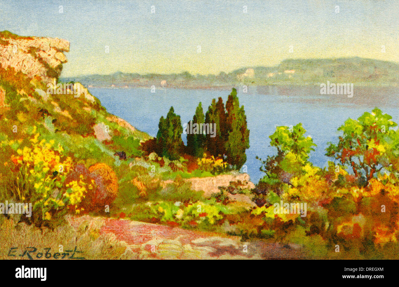 Colourful scene in the Crimea, Russia Stock Photo