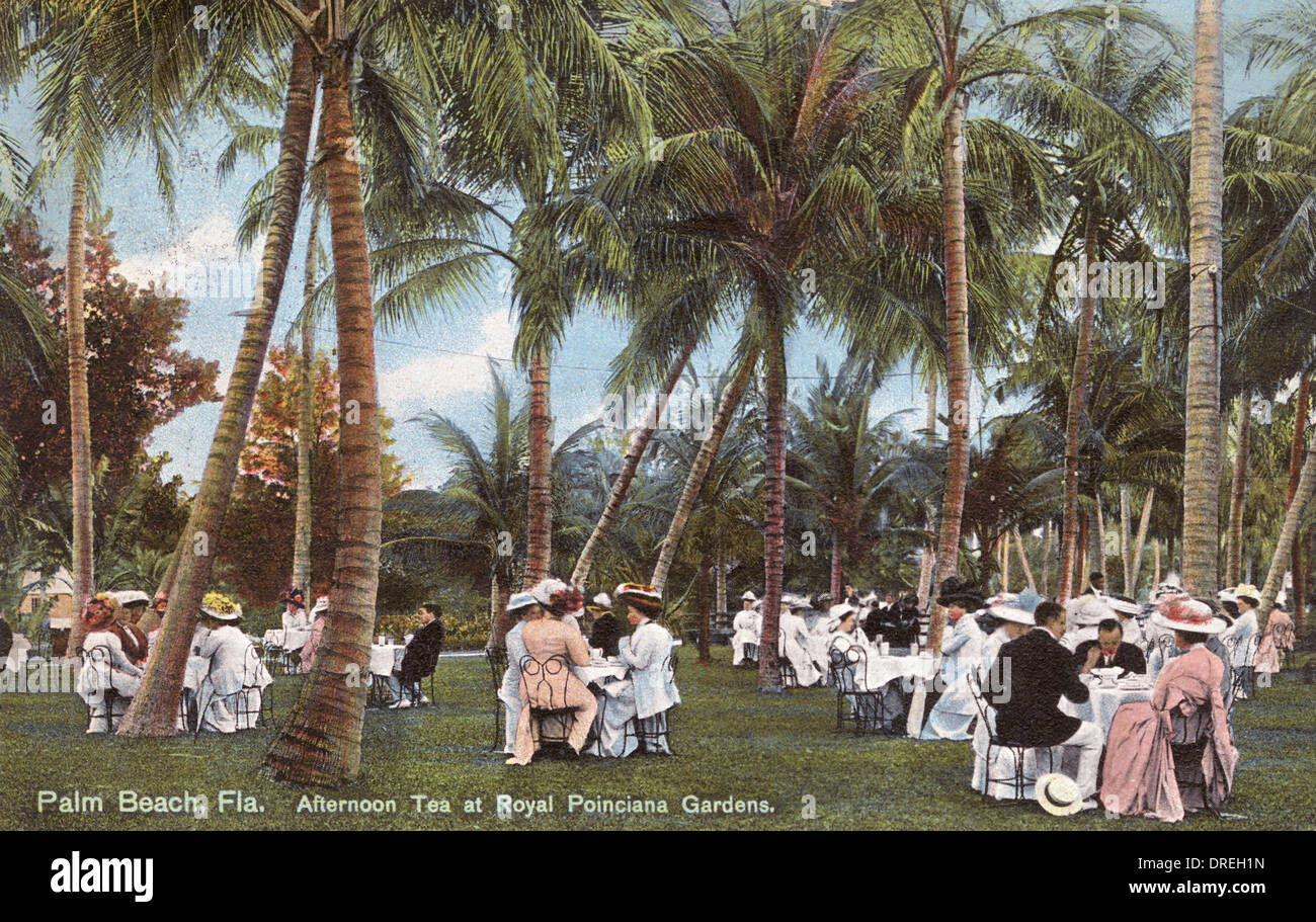 Palm Beach, Florida - Afternoon Tea Stock Photo