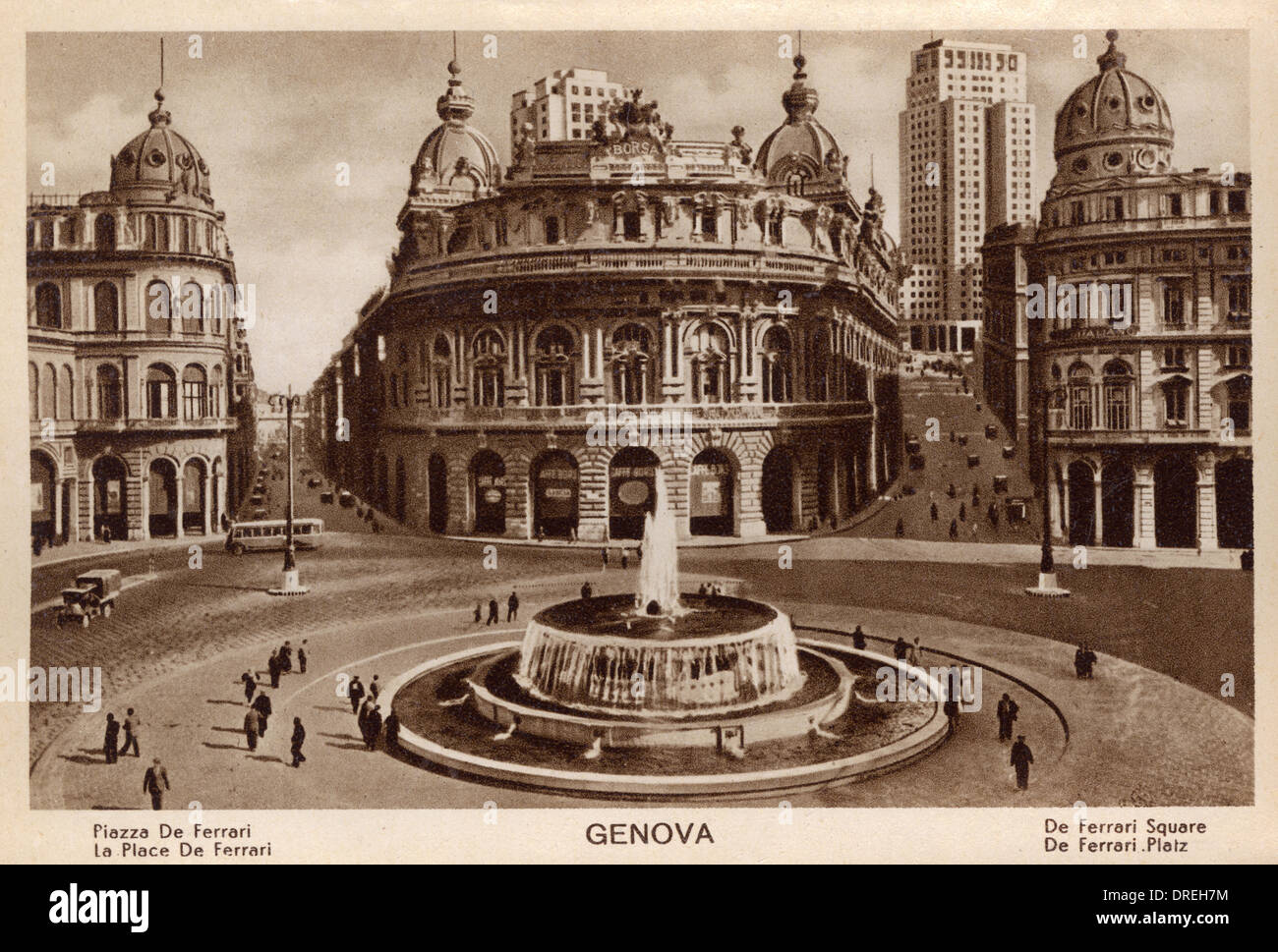 Genoa, Italy - De-Ferrari Square Stock Photo - Alamy
