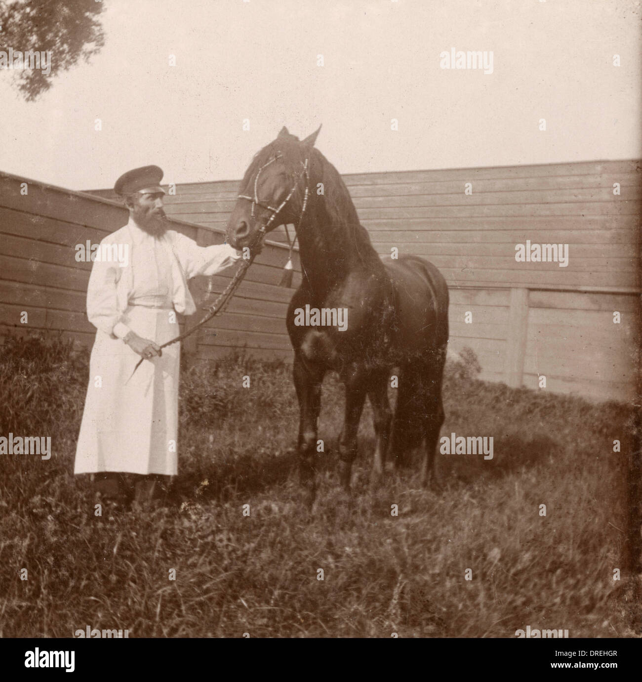 Circassian coachman, Peterhof, Russia Stock Photo