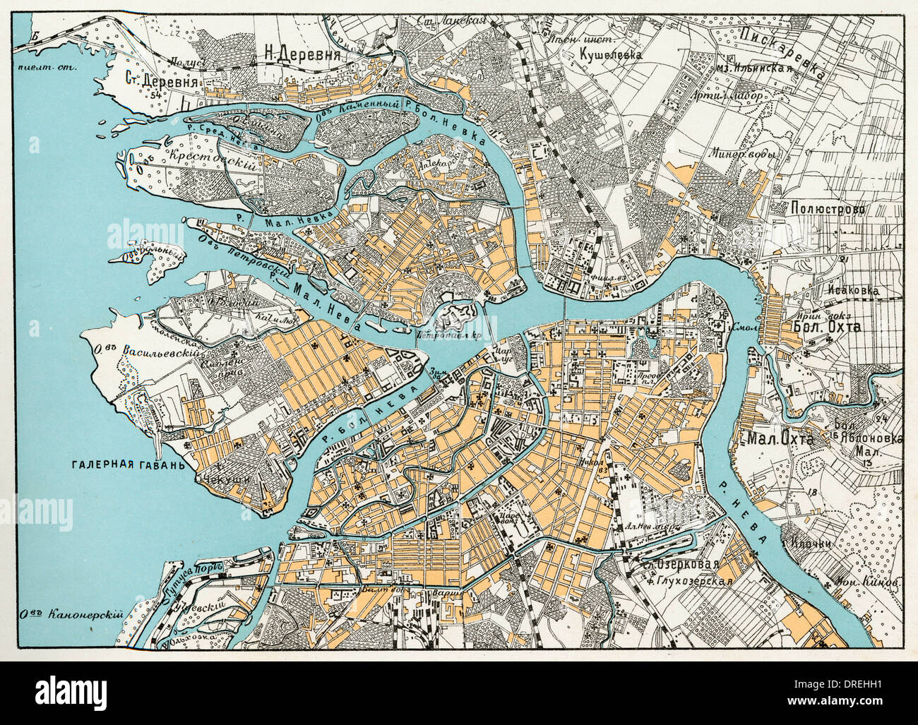 Map of St Petersburg, Russia Stock Photo: 66089325 - Alamy