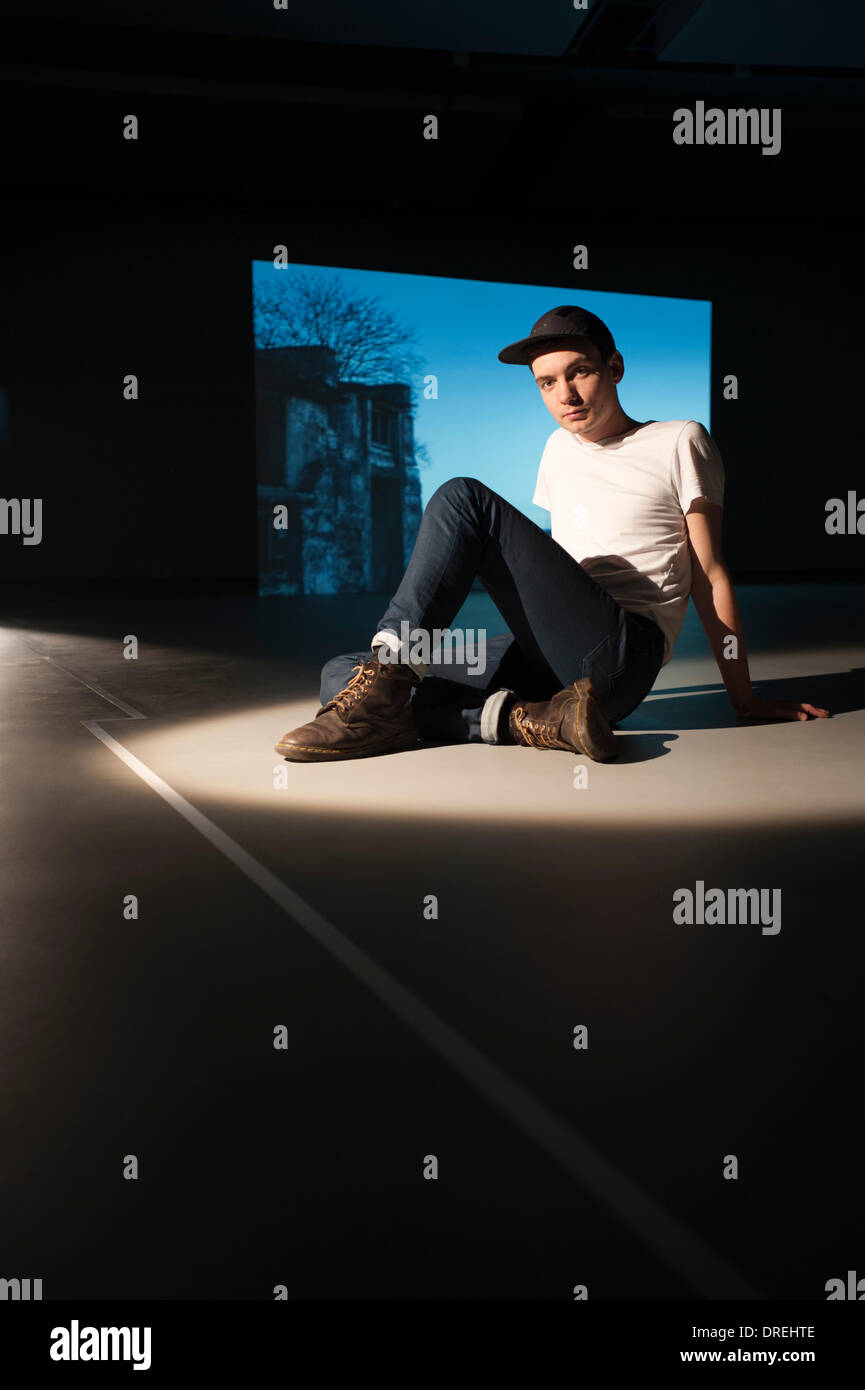 Swedish artist, John Skoog at the Towner Art Gallery in Eastbourne