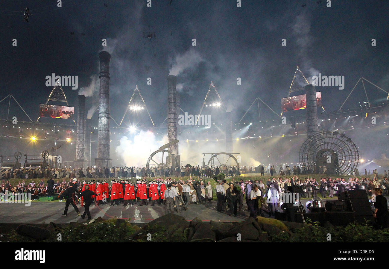 Performers Depict The Industrial Revolution Opening - 